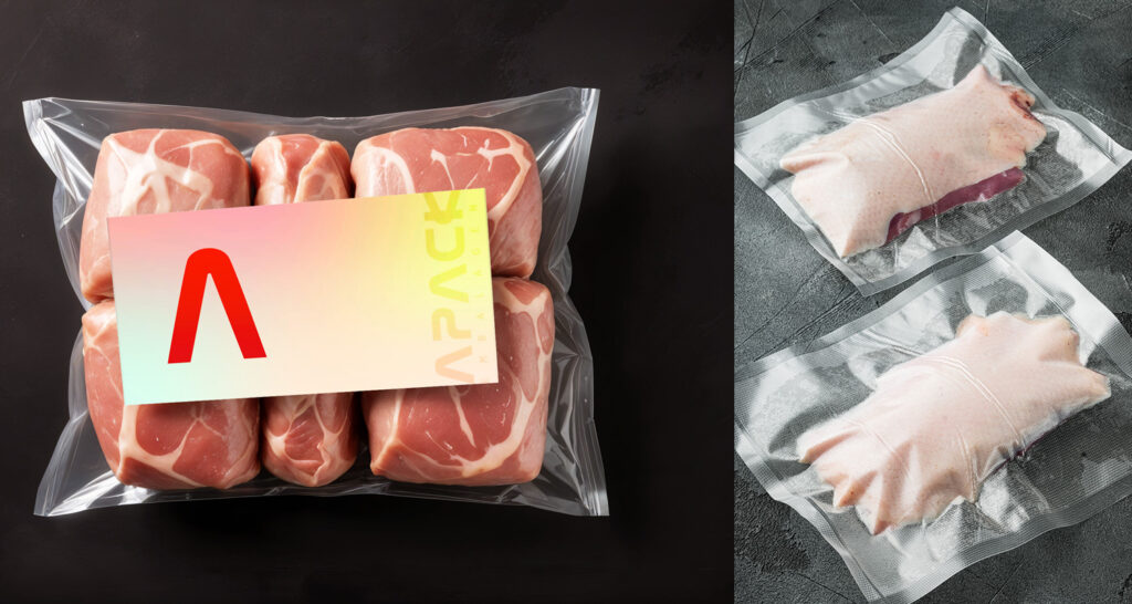 Saco a vácuo Apack Embalagens, para diversos alimentos
