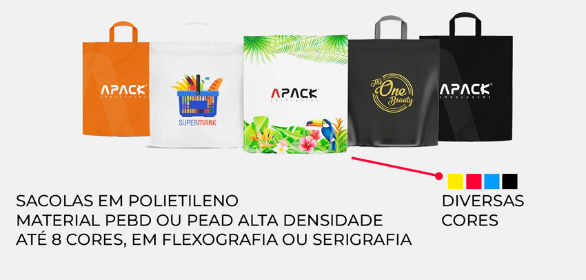 Sacola Alça Fita, Sacola Alça Fita Personalizada