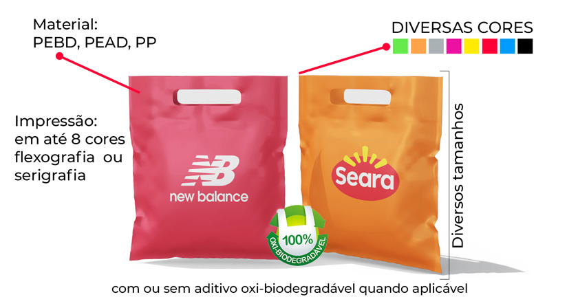 Sacolas Alça Vazada