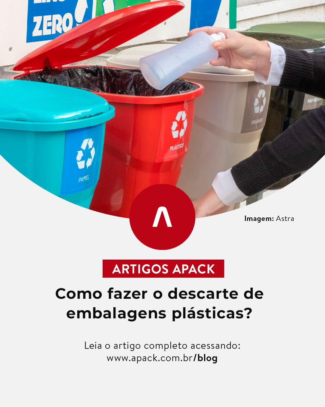 Como fazer o descarte de embalagens plásticas