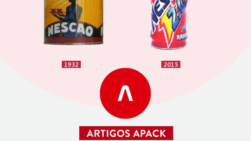 Antes e depois das embalagens