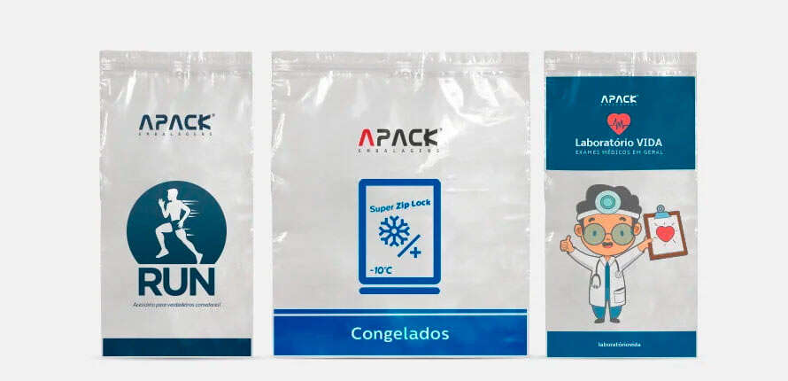 Saco Zip Lock Apack Embalagens
