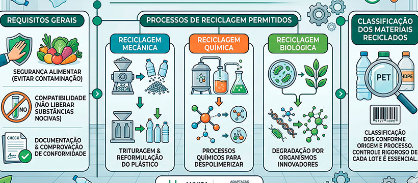 Normas da ANVISA 2026_ Requisitos Atualizados para o Uso de Plástico Reciclado em Contato Direto com Alimentos_
