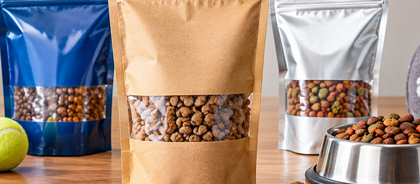 Embalagens Stand Up Pouch para Petiscos e Ração Animal